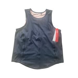 NWT Good American Performance Active Tank Top Bra Lining 4 Way Stretch 6 SPF